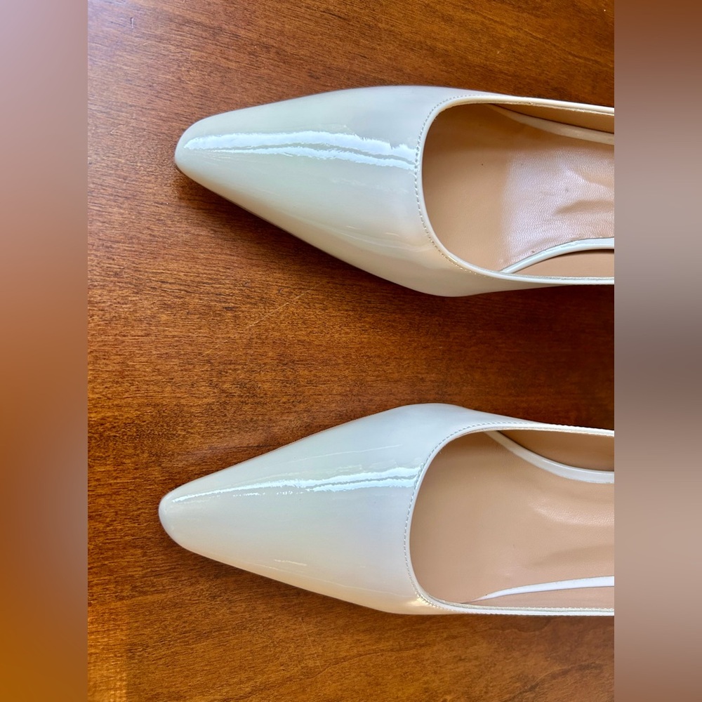 Giuseppe Zanotti Women’s Ivory Patent Leather Pointed Heels Size41/US10-NWOB - Picture 11 of 16